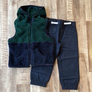 Little Rebels Vest With Joggers Set